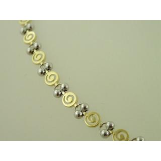 Gold 14k necklace Spiral ΚΟ 000368  Weight:16.85gr