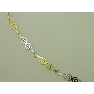 Gold 14k necklace Spiral ΚΟ 000370  Weight:11.1gr