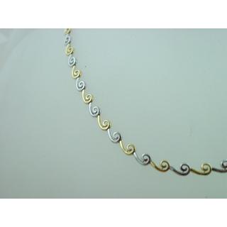 Gold 14k necklace Spiral ΚΟ 000376  Weight:11.25gr