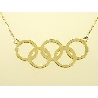 Gold 14k necklace ΚΟ 000382  Weight:6.4gr
