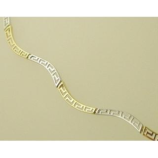 Gold 14k necklace Greek key ΚΟ 000396  Weight:8.96gr