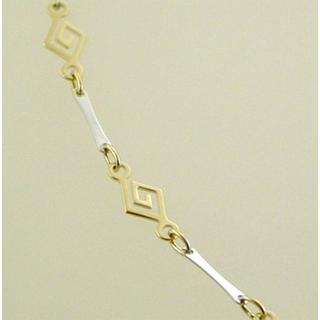 Gold 14k necklace Greek key ΚΟ 000401  Weight:5.49gr