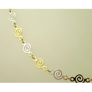Gold 14k necklace Spiral ΚΟ 000402  Weight:7.36gr