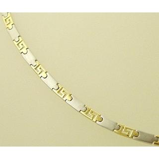 Gold 14k necklace Greek key ΚΟ 000403  Weight:17.59gr