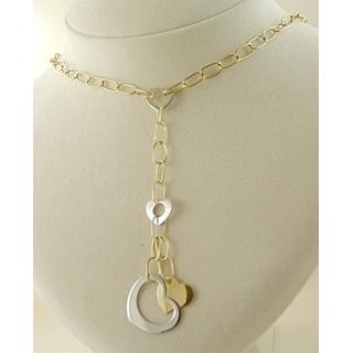Gold 14k necklace Heart ΚΟ 000422  Weight:12gr