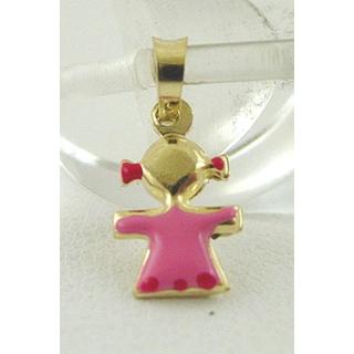 Gold 14k pendants Children ΜΕ 000045  Weight:0.5gr