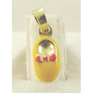 Gold 14k pendants Children ΜΕ 000048  Weight:0.4gr