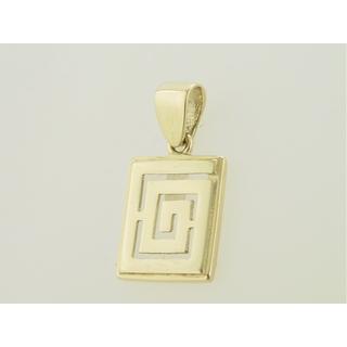 Gold 14k pendants Greek key ΜΕ 000100  Weight:1.86gr