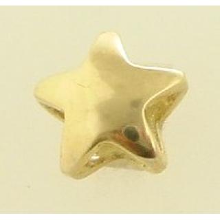 Gold 14k pendants Star ΜΕ 000233  Weight:0.9gr