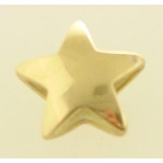 Gold 14k pendants Star ΜΕ 000236  Weight:1.84gr