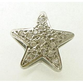 Gold 14k pendants Star with Zircon ΜΕ 000238  Weight:1.64gr