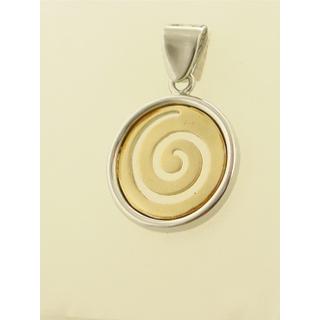 Gold 14k pendants Spiral ΜΕ 000242  Weight:3.4gr