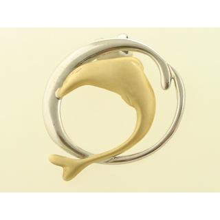 Gold 14k pendants Dolphin ΜΕ 000245  Weight:2.85gr
