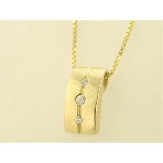 Gold 14k pendants with Zircon ΜΕ 000311Κ  Weight:2.85gr