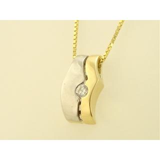 Gold 14k pendants with Zircon ΜΕ 000314  Weight:4.15gr