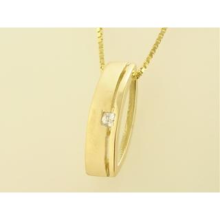 Gold 14k pendants with Zircon ΜΕ 000320  Weight:3.31gr