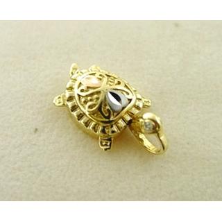 Gold 14k pendants Turtle ΜΕ 000340  Weight:1.7gr