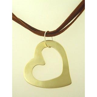 Gold 14k pendants Heart ΜΕ 000384  Weight:11.3gr