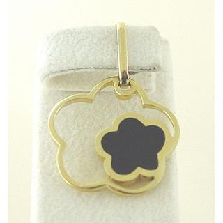 Gold 14k pendants Flowers ΜΕ 000390  Weight:1.73gr