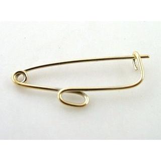 Gold 14k baby pin for newborns ΠΑ 000003