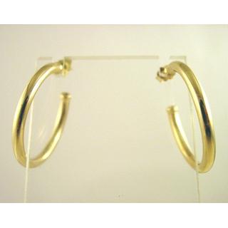 Χρυσά σκουλαρίκια Κ14 χωρίς πέτρες Μοντέρνα-Διάφορα ΣΚ 000090  Βάρος:3.28gr