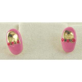 Gold 14k earrings Children ΣΚ 000159  Weight:0.92gr