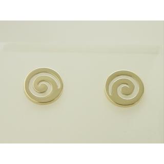 Gold 14k earrings Spiral ΣΚ 000200  Weight:2.15gr