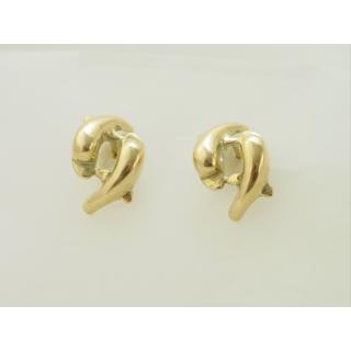 Gold 14k earrings Dolphin ΣΚ 000256  Weight:3.78gr