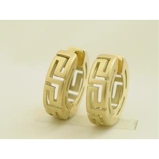 Gold 14k earrings Greek key ΣΚ 000313  Weight:7.2gr