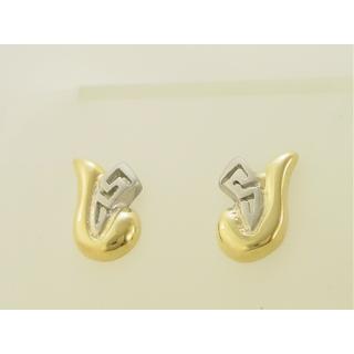 Gold 14k earrings Greek key ΣΚ 000346  Weight:3.1gr