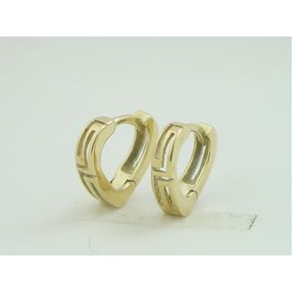 Gold 14k earrings Greek key ΣΚ 000531  Weight:3.21gr