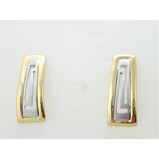 Gold 14k earrings Greek key ΣΚ 000554  Weight:3.85gr