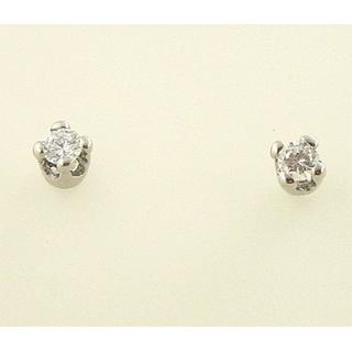 Gold 14k earrings with Zircon ΣΚ 000567  Weight:1.75gr
