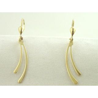 Gold 14k earrings Greek key ΣΚ 000648  Weight:1.51gr