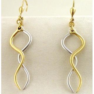 Gold 14k earrings ΣΚ 000653  Weight:2.82gr