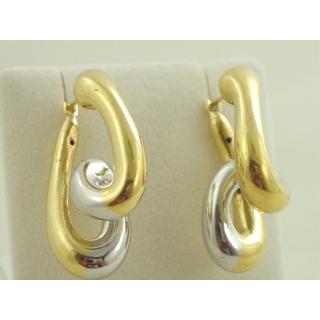 Gold 14k earrings ΣΚ 000662  Weight:4.3gr