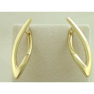 Gold 14k earrings Greek key ΣΚ 000668  Weight:4gr