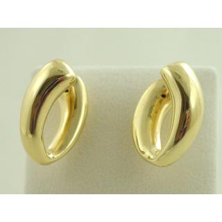 Χρυσά σκουλαρίκια Κ14 χωρίς πέτρες Μοντέρνα-Διάφορα ΣΚ 000670  Βάρος:3.3gr