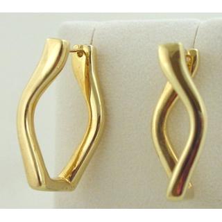 Gold 14k earrings ΣΚ 000671  Weight:4.2gr
