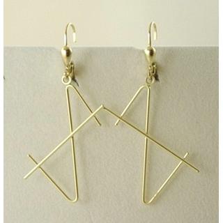 Gold 14k earrings ΣΚ 000705  Weight:2.57gr