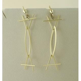 Gold 14k earrings ΣΚ 000708  Weight:3.13gr