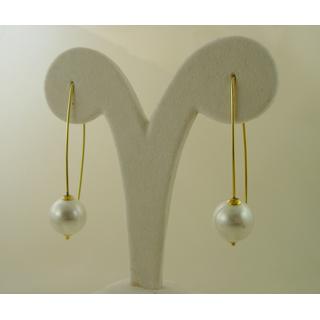 Gold 14k earrings with semi precious stones  ΣΚ 000717  Weight:1.8gr