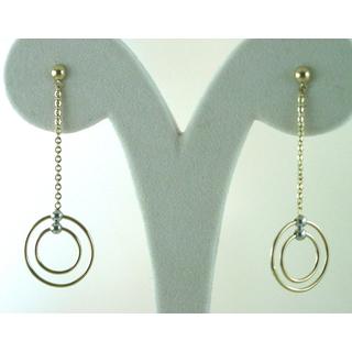 Gold 14k earrings ΣΚ 000761  Weight:2.38gr
