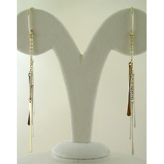 Gold 14k earrings ΣΚ 000762  Weight:2.58gr