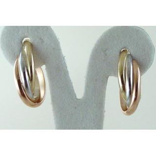 Gold 14k earrings ΣΚ 000768  Weight:2.12gr