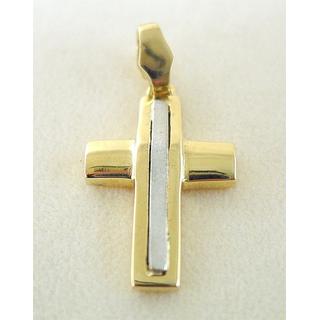 Gold 14k cross  ΣΤ 000007 Weight:4.36gr