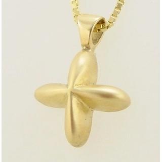 Gold 14k cross  ΣΤ 000056 Weight:3gr