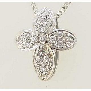 Gold 14k cross with zircon  ΣΤ 000068 Weight:2.01gr