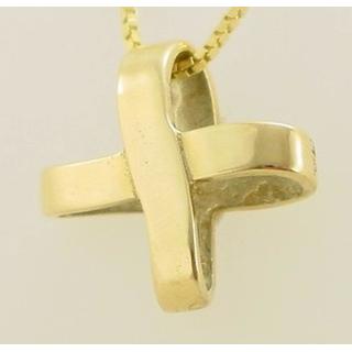 Gold 14k cross  ΣΤ 000087 Weight:3.12gr