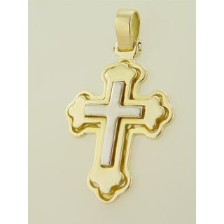 Gold 14k cross  ΣΤ 000142 Weight:7.5gr